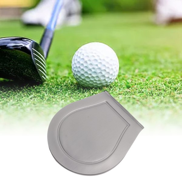 Golfballrensepose PU-håndkleklut fôrflekkfjernende skivepose for golfbane Sølvgrå