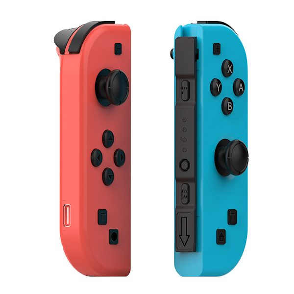 NS etäherätyksellä varustetut vasemman ja oikean kahvan ohjaimet, pienikokoinen ohjain NS-isännälle, SWITCH Bluetooth -ohjain Green + Blue