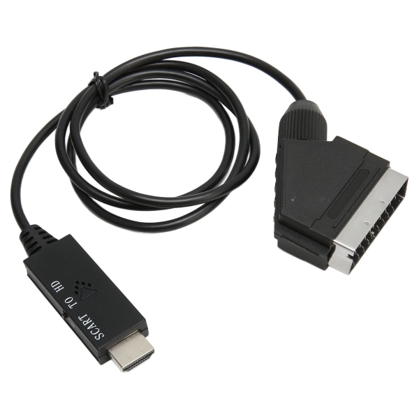 SCART till HD Multimedia Interface Converter HD 1080P SCART till HD Multimedia Interface Adapter Kabel för ljud Video DC 5V