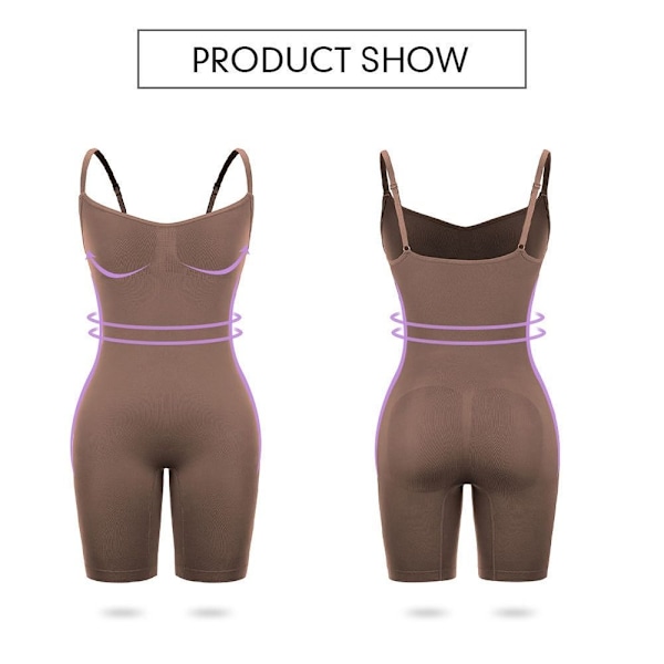 Body Shapewear Slankende Undertøy SVART L svart