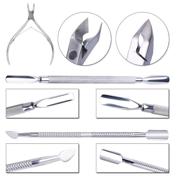 Nagelbandsset - Nagelsax, nagelbandspusher-set