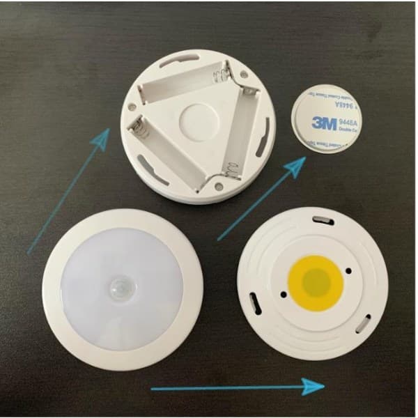 Nattlampe med bevegelsessensor, LED (2-pakning)