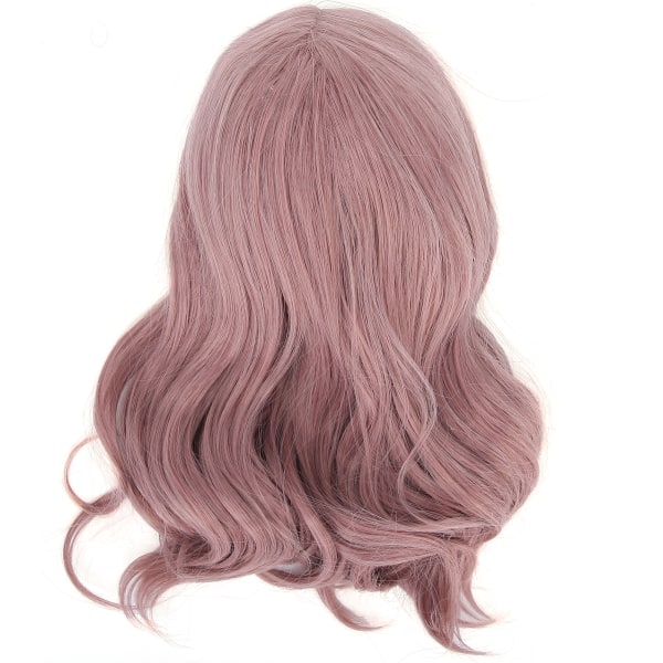Pitkä peruukki otsatukkailla Muodikas luonnollinen peruukki Fake Hair -peruukki juhliin Cosplay Vaaleanvioletti