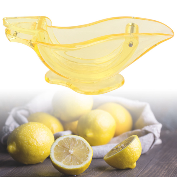 Citronpresser Portabel Fugleform Akryl Manuel Frugtpress til Hjem Køkken Bar Gul 5 stk