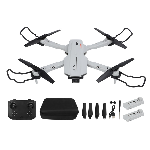 XT1 Automatisk Drone Dubbel 4K HD Flygfotografering Quadcopter för Barn Vuxna Trippelbatteri