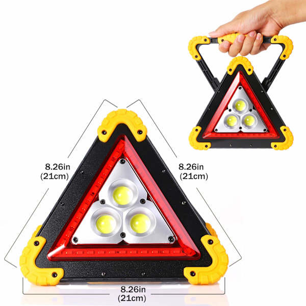 Ladesbar LED-arbeidslampe, bærbar vanntett LED-spotlight
