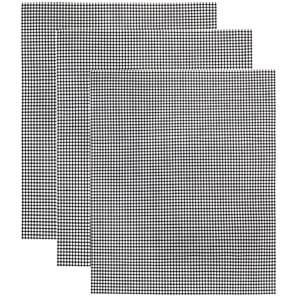 Grillnet/grillmåtte Non-stk Sort 3-pak