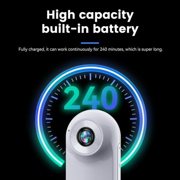 Mini actionkamera, Motorsykkel Bodycam, Hjelmkamera 1080P Svart—pa
