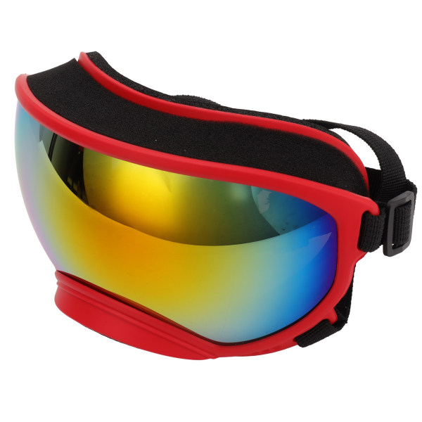 Hundebriller Vindtætte, ultraviolette støvtætte, justerbare stropper Holdbare hundesolbriller til rødt stel og røde briller