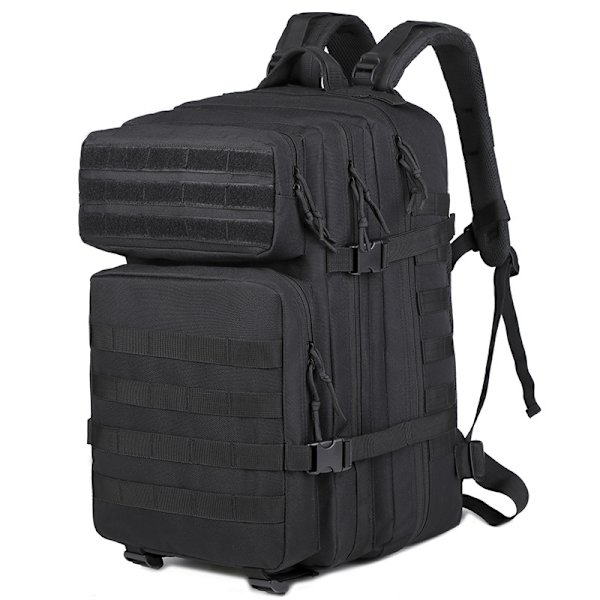 Taktisk Ryggsäck Överlevnadsväska 26L Black Svart