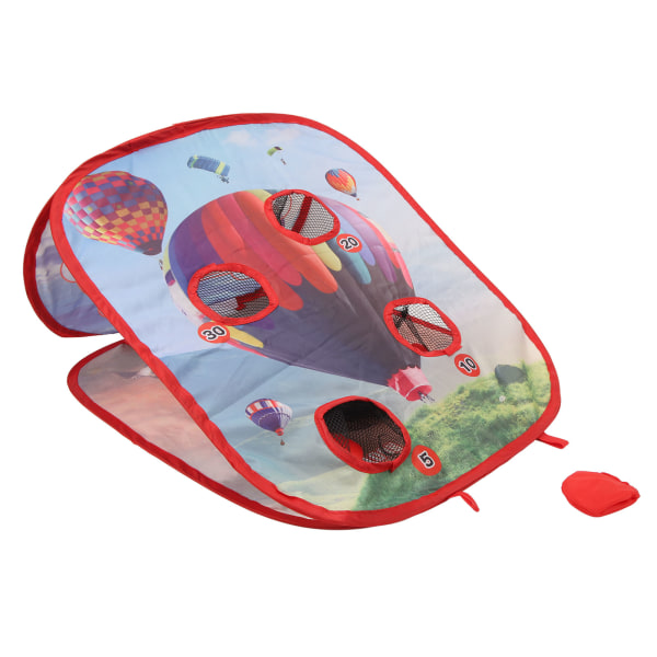 Bean Bag Toss Game Toy Bärbar Hopfällbar 4 Hål Cornhole Bounce Bean Bag Toss Utomhusspel Kit för barn