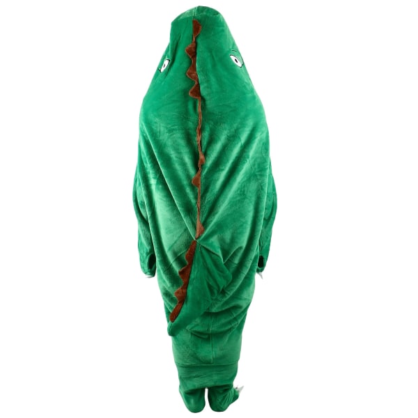 Dinosaurierock Pyjamas Bärbar dinosauriefilt Supermjuk dinosauriefilt Luvtröja för barn Vuxna L 170 cm