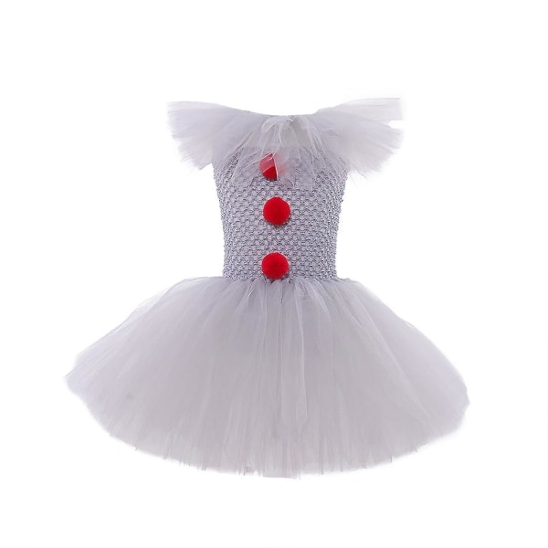 Grå tjej Halloween-kostym Tutu Cosplay-kostymset 5 XXL (10-12 år) set 5 XXL(10-12Y)
