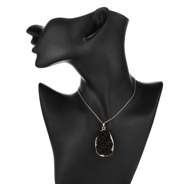 Fasjonabel legering kvinne harpiks anheng kjede halskjede kvinnelige smykker tilbehør gave(F)