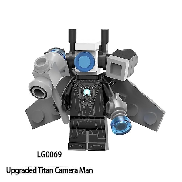 Skibidi Toalett Minifigur Byggset Set Kit Leksaker Presenter Till Barn Vuxna Heminredning 6st/set