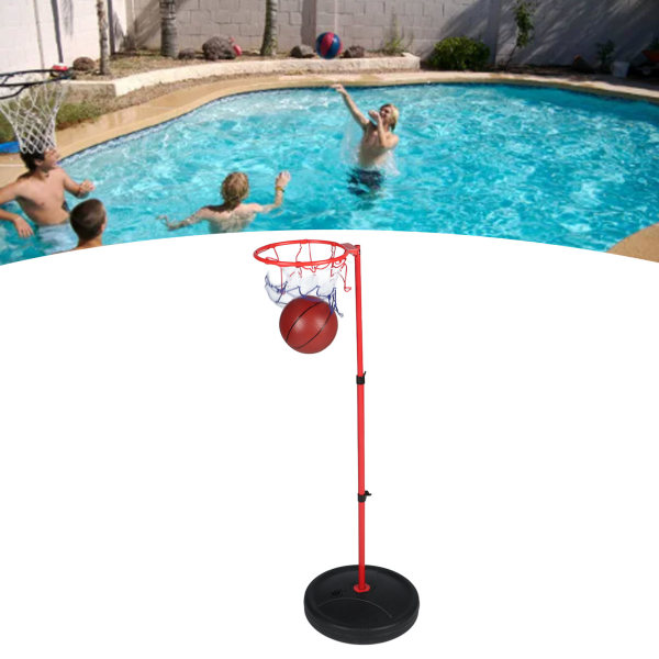 Flydende Basketball Hoop Aftagelig Amfibie Pool Basketball Spil Legetøj til Børn Voksne
