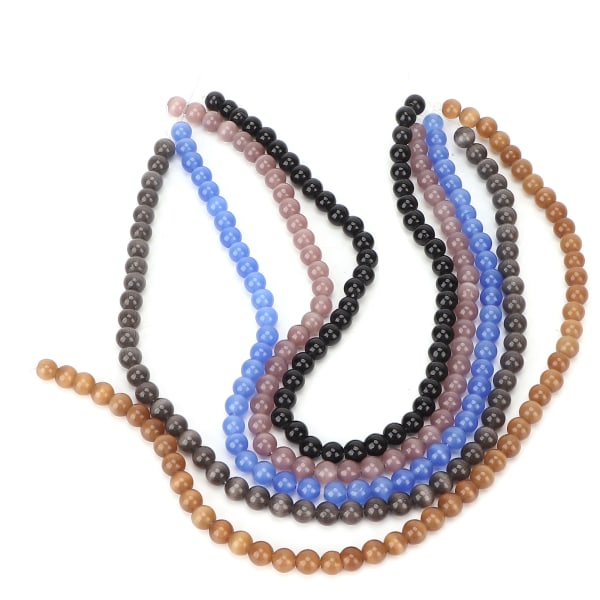5 stk naturlige afstandsperler Løse stenperler til halskæde Armbånd Tilbehør til smykkefremstilling