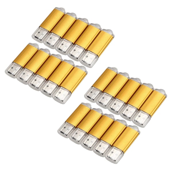 20 x 512MB Memory Stick USB Flash Drive USB Flash Drive USB 2.0 Guld.pa