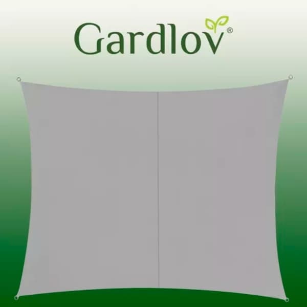 Solseil / Seilduk - Vanntett - 3x2 m - 180g/m2 grå