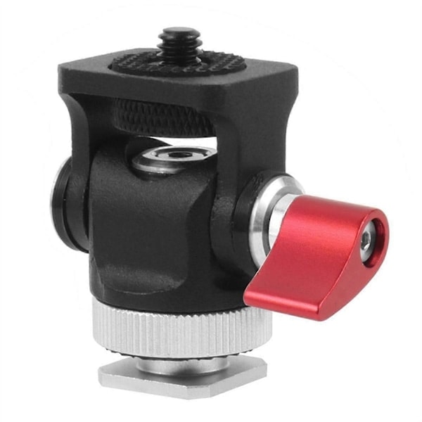 Paris_Mini Monitorfeste Stativ Cold Shoe Adapter Aluminiumlegering 1/4 Toms Skrue for Blits Mikrofon LED