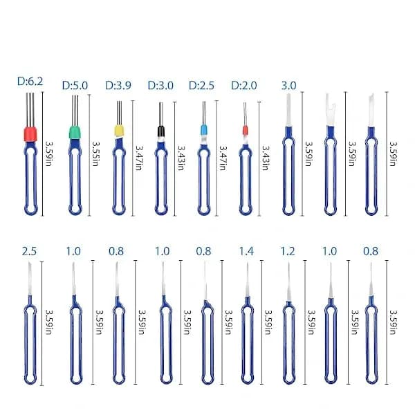 36-piece Terminal Removal Tool Kit, Pin Extractor, Terminal Stripping Kit, Electrical Wire Connector