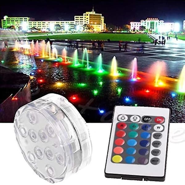 Undervanns LED-lamper 10 LED IP68 Vanntette Undervanns LED-lamper