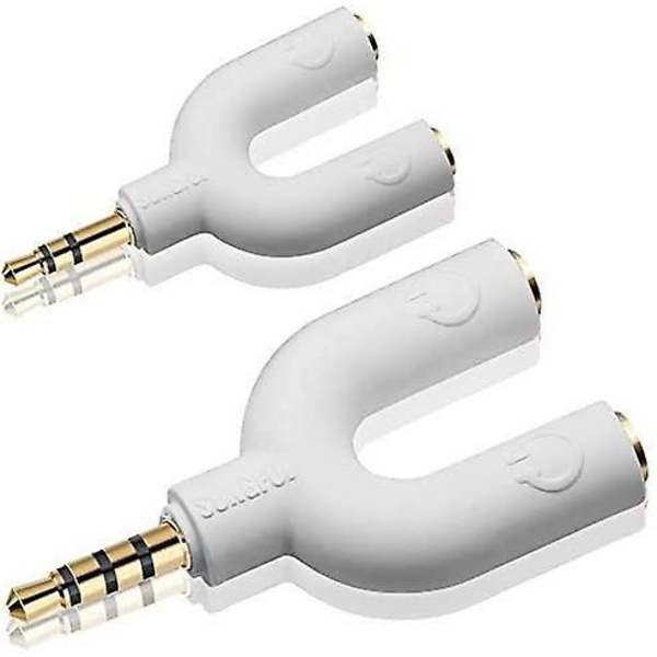 Hörlurs Stereo Splitter Kit, 3,5 mm U-form 3-stift