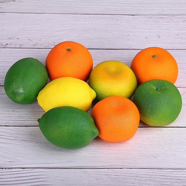 2 bitar av høy simulerad sitron modell falsk frukt citron gul citron tidig utdanning rekvisita dekorasjon skum frukt leksaker