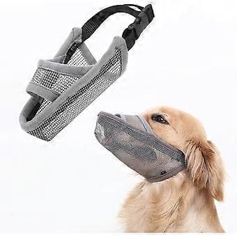 Nylon Hundekurv til Små Mellemstore Store Hunde, Luftigt Mesh Åndbart (XXS, Grå)