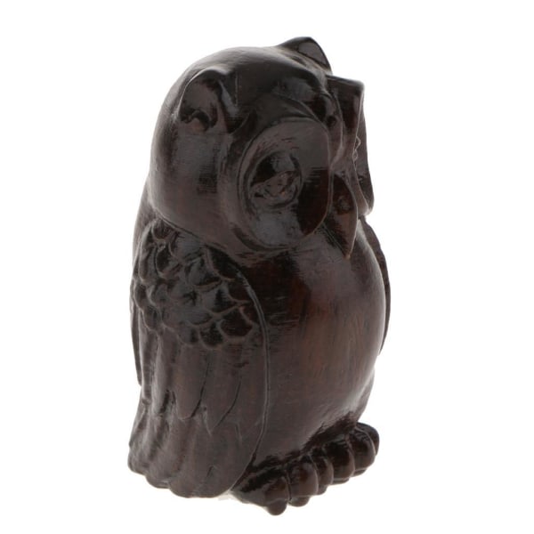 1/2/3/5 Trä Buddha Staty Staty Indien Staty Craft Ornament Owl 1 Set