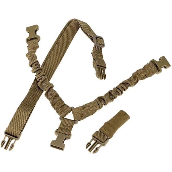 Justerbar enkelpunktsrem, taktisk Airsoft elastisk rem
