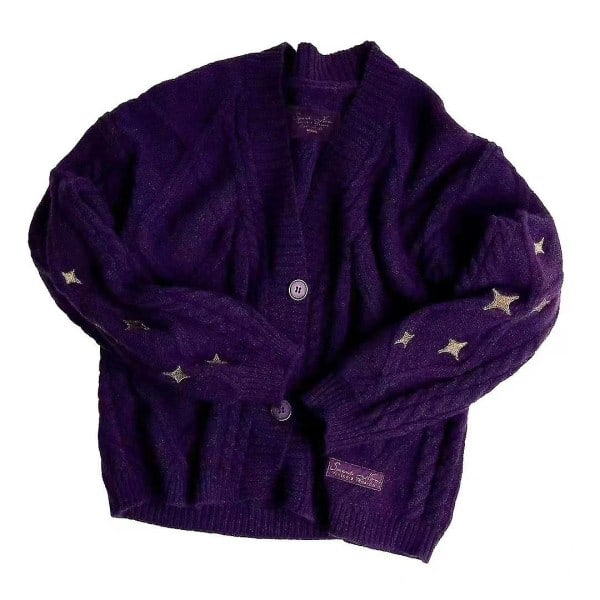 Speak Now Cardigan, Stjernestikket Strik Speak Now Cardigan, Speak Now Cardigan Med Patch, Eras Tour Merch Gaver xs-s