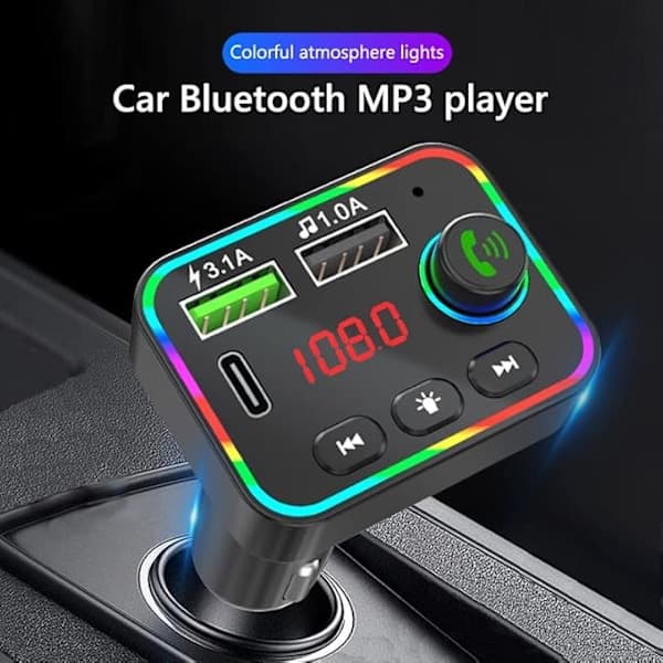 Paris_Bluetooth bil-FM-sender, 38W PD og QC3.0 rask billader