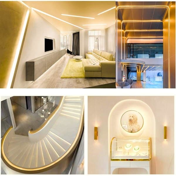 LED-stripe 12V, 1 cm bred, LED-stripe 3000K 5M varmhvit 2835