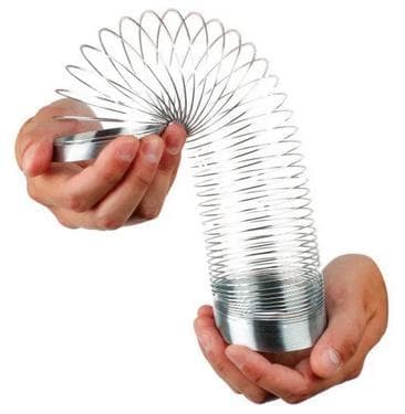 Suuri Metalli Slinky - Kulta