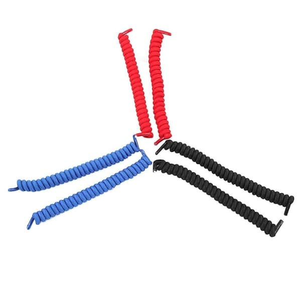 6 stk. Atletiske Sko Snørebånd Elastiske Snørebånd Børn Gummispids Elastisk Silikone Snørebånd Sko Tilbehør