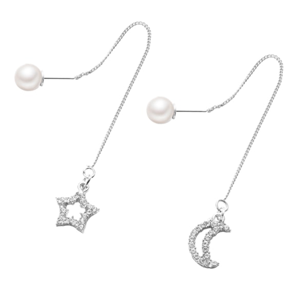 1 par legeret lange vedhæng øreringe kvinder pige øreringe med faux perle dekoration smykker