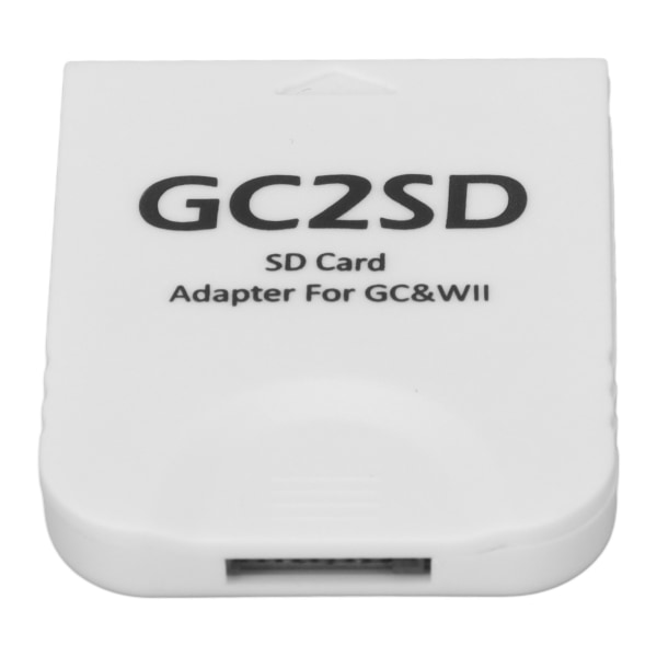 GC2SD-kortlæser Plug and Play bærbar professionel spillekonsol Micro Storage Card Adapter til Wii til GC White