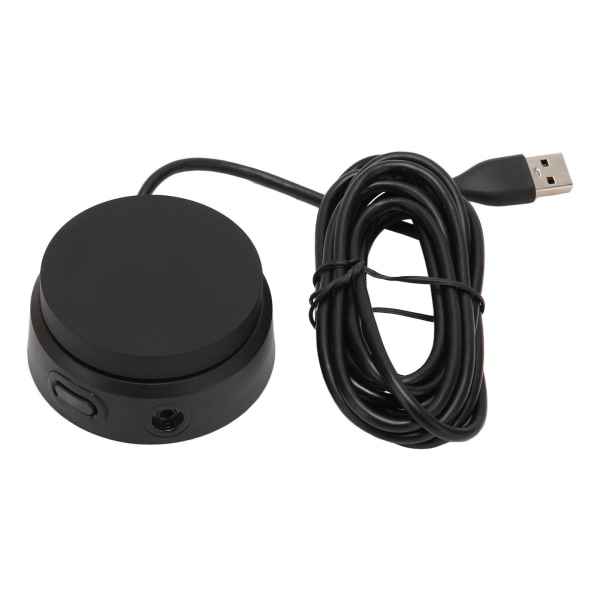 Hörlursförstärkare USB2.0 96KHz 24bit Stöd 3.5mm Jack 8.2ft Kabel Externt USB ljudkort för Headset PC Laptop