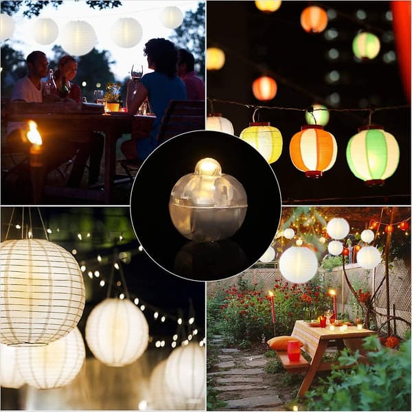 100 stk Mini LED-balloner til julekugle, Halloween-lanterner