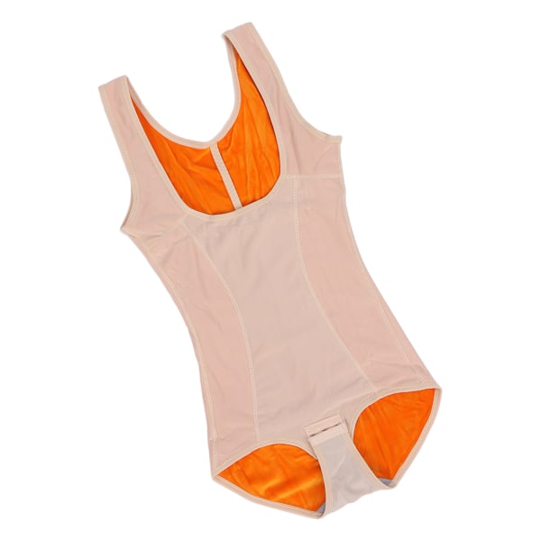 Naisten alushousuliivi U-kaulus Body Hohentava Pidä Lämmittävä Pohja yksiosainen Bodysuit (Complexional)XL