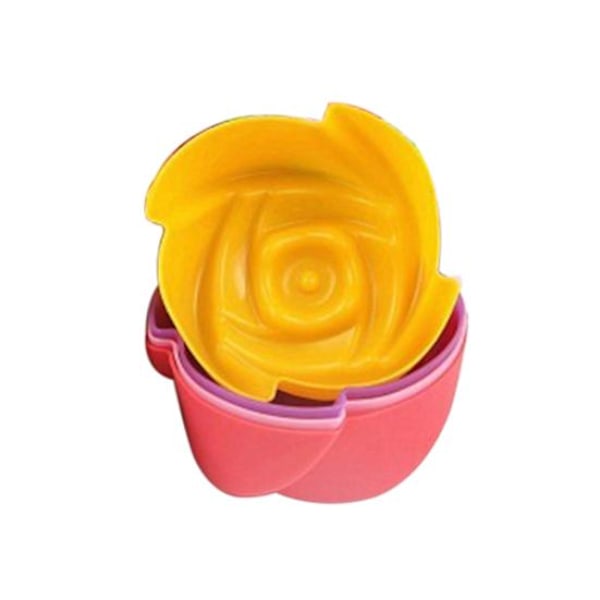 3/5/6/10/12 stk Myke Silikon Runde Kake Muffins Sjokolade Cupcake Liner Baking Cup Mold Matches the image 5PCS