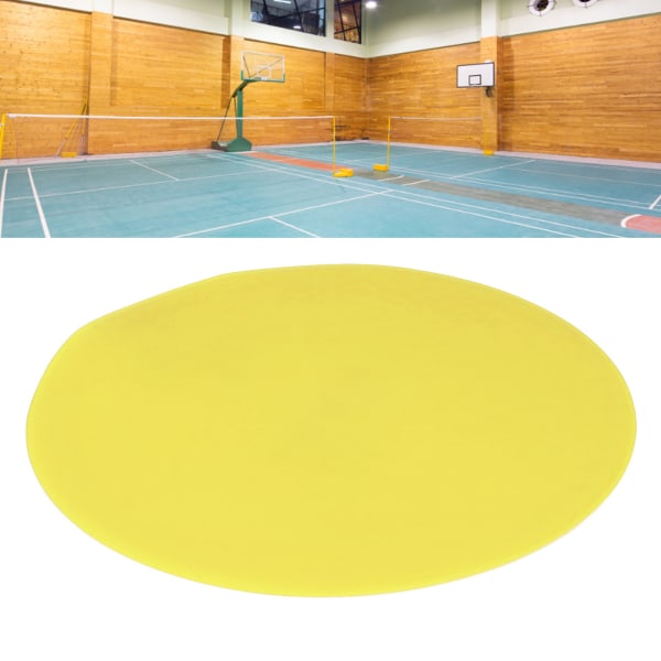 10 stk Sportsgulvflekker Marker Flat Disc Marker Lys farge Flat Field Floor Spots for Tennis Fotballtrening Gul