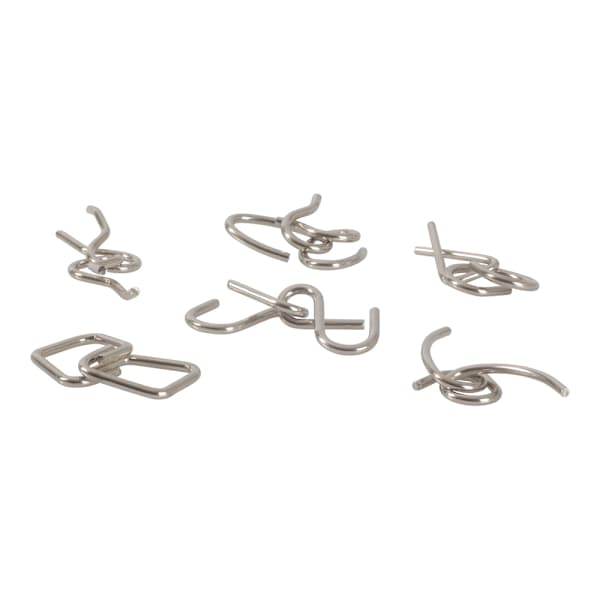 6-pack - Metallpusselset - Pussel - Tankespel / Hjärngympa Silver