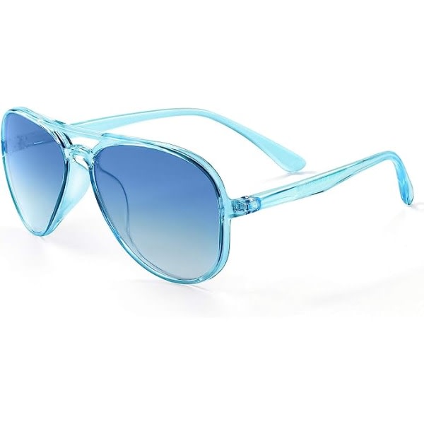 Polariseret solglasögon for barn til flickor Pojkar Toddler med fleksibel dækning, 100 % UV-beskyttelse, alder 5-10 (blå)