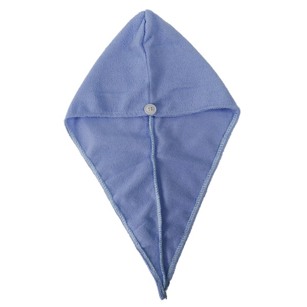 Nydelig vannabsorberende håndkle for barn, raskt tørt hår, pustende wrap-hatt Spabading (blå)