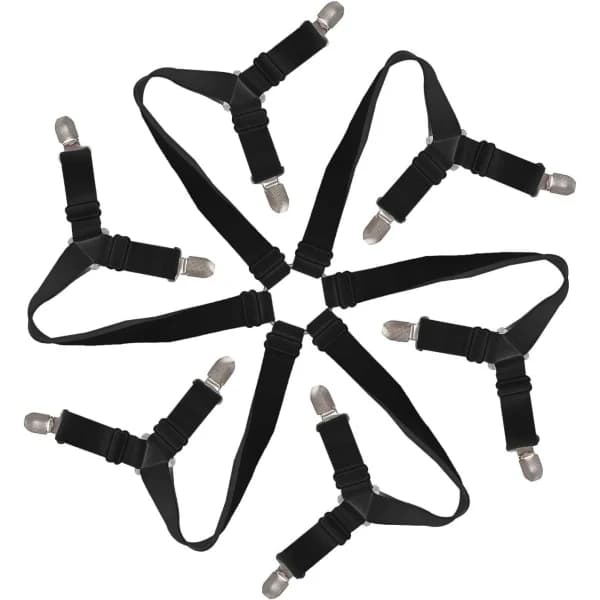 12 Krydsfinerklemme 6 Sidopladeholder Justerbar Sort