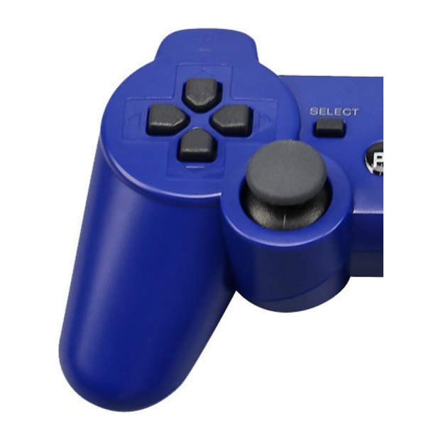 ps3-kontroller dobbel vibrasjon PC datamaskinkontroller USB trådløs bluetooth-kontroller 360-kontroller dobbel vibrasjon snøfnugg-knapp Blue-Blank Button