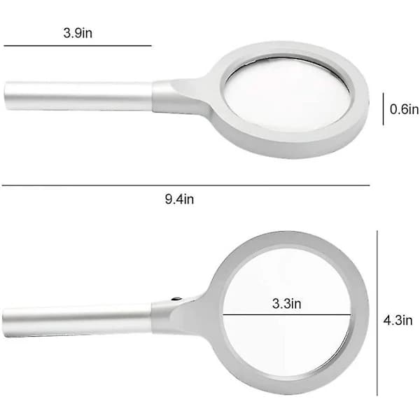 Oplyst Forstørrelsesglas 5x 10x Forstørrelsesluppe
