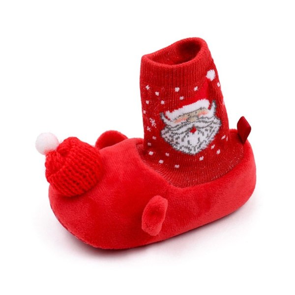 Jule sko Nyfødt Baby RØD 14CM Rød 14cm Red 14cm